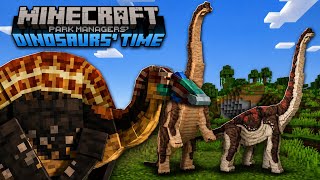 THE UPDATE IS HERE! COMPLETE REVIEW OF THE DINOSAURS' TIME PARK MANAGERS' ADDON UPDATE! - MCPE screenshot 5