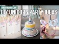 DIY UNICORN PARTY IDEAS | Party Bag - Cake Hack - Unicorn Headband | The DIY Mommy