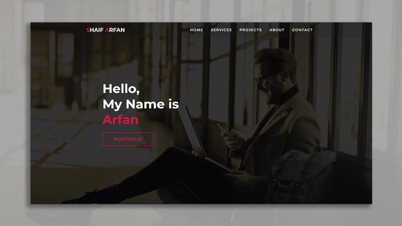 code html ทั้งหมด 2022 Update One Page Full Website Project For Practice | HTML \u0026 CSS Responsive Website