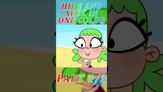 Kids play hide and seek in one color PART 1 🤫🌈 Playing outside is better #forkids #preschool
