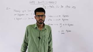 Gate 2005 pyq CAO | A dynamic RAM has a memory cycle time of 64 nsec. It has to be refreshed 100.
