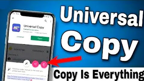How To Use Universal Copy App | Universal Copy App Settings | All Written Text Copy 👉 Universal Copy