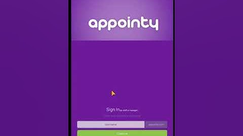 Appointy App login