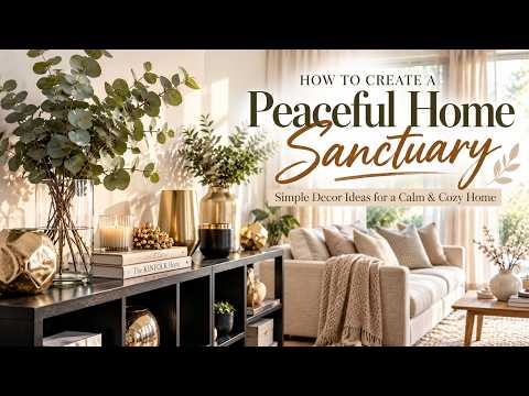 How to Create a Peaceful Home Sanctuary | Simple Decor Ideas for a Calm & Cozy Home