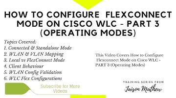 How to Configure  Flexconnect Mode on Cisco WLC - PART 3 (Operating Modes)