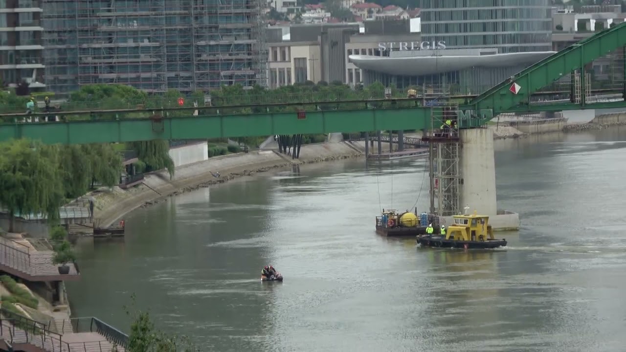 Београд на води Нови Савски Мост Радови [4K] данас 19. Мај 2025.