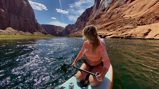 Paddle board camping Horseshoe Bend!