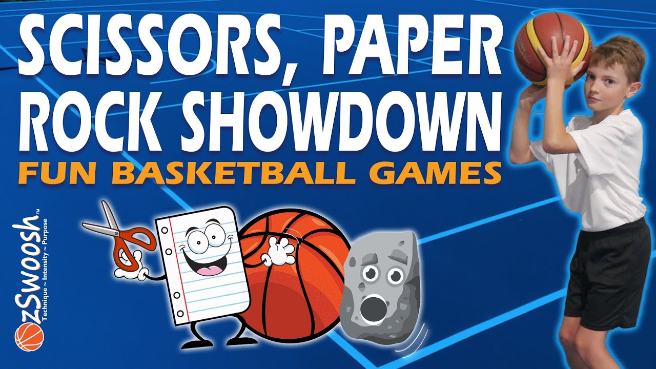 1 Fun Basketball Drill for Kids Rock ⛰️ Scissors ️ Paper 🧻 Showdown