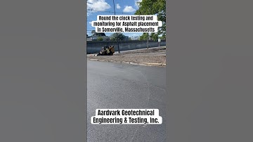 Aardvark performing asphalt testing and monitoring #massachusetts #construction #paving #asphalt