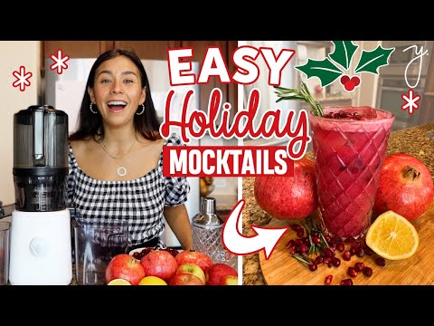 HOLIDAY MOCKTAILS | Easy Non-Alcoholic Drinks
