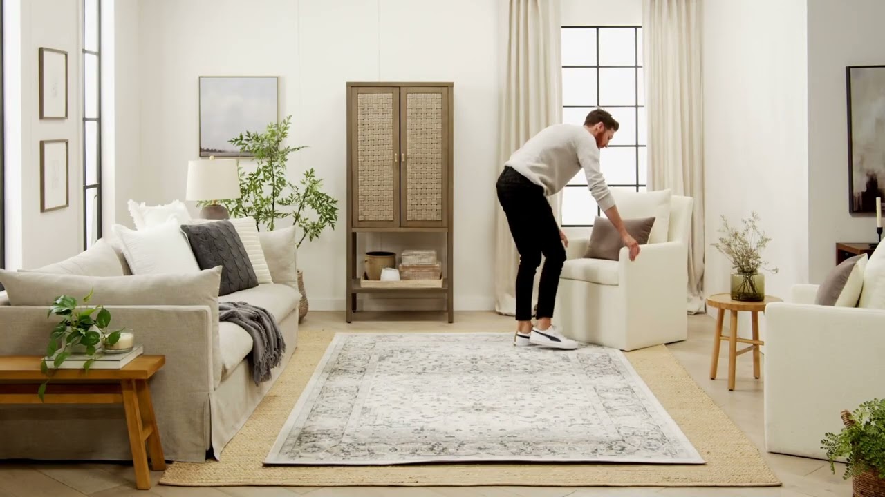 How to define space with layering rugs