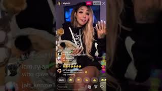 Ally lotti disses star fire(juice wrlds ex) on Instagram live