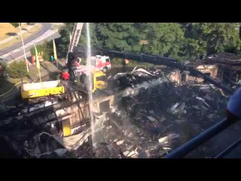 volksfreund shop Supermarkt brennt komplett ab