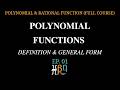 Polynomial Functions — Definition & General Form