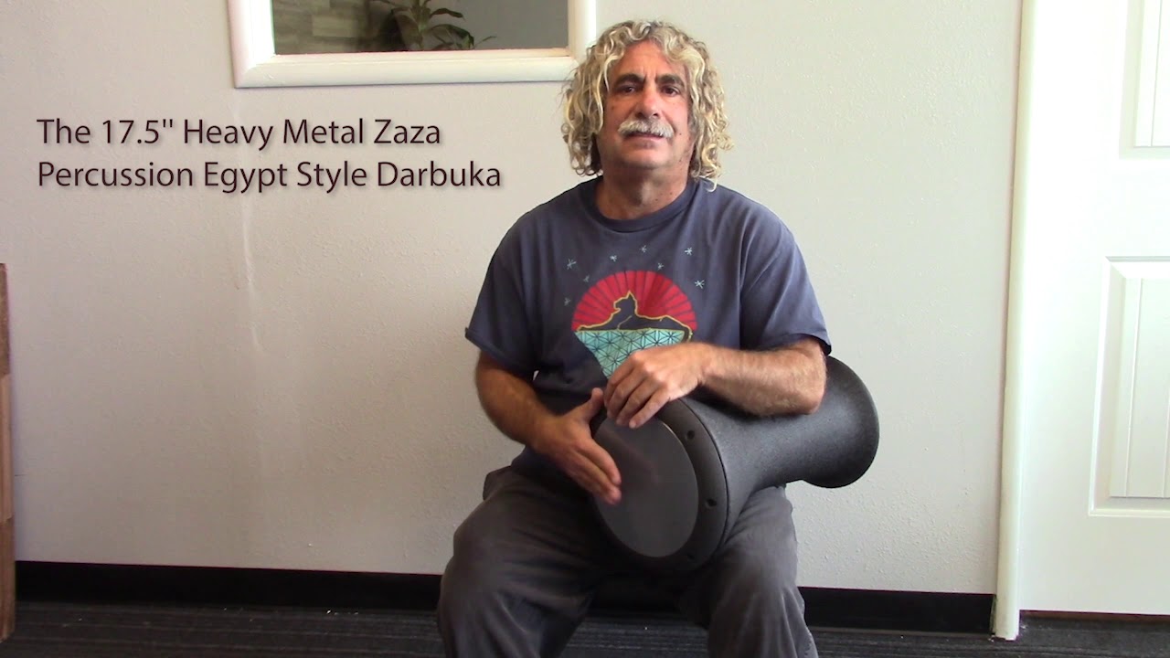 AMAZING DARBUKA FROM TURKEY! The 17.5'' Heavy Metal Zaza Percussion Egypt Style Darbuka - DEMO