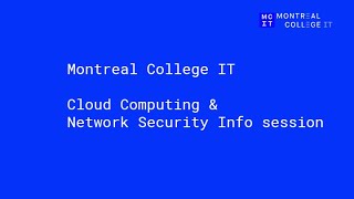 MCIT Cloud Computing Info Session