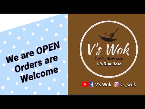 We Are OPEN now V's Wok Delivery Services Truly Tasty Truly Healthy