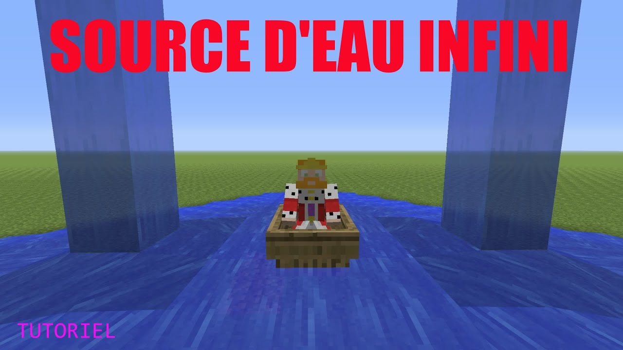 Tutoriel Source d'eau INFINI !!! Minecraft Ps4 - YouTube