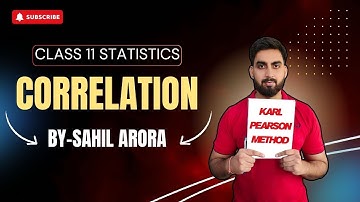 Correlation Class 11 Statistics | Karl Pearson Method | Part 2