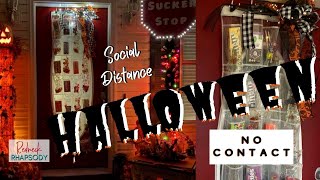 Contactless Halloween - DIY Easy Social Distance Over the Door Hanging Shoe Bag