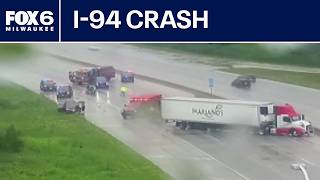 LIVE: I-94 crash in Waukesha County, eastbound shut down | FOX6 News Milwaukee