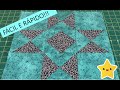 ✨BLOCO SUPER FÁCIL DE ESTRELA :: PATCHWORK RÁPIDO 🤩