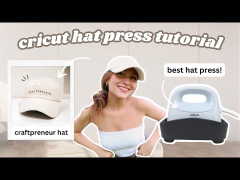 CRICUT HAT PRESS UNBOXING 🧢  2 Cricut Hat Press Projects To Make (Easy!)  