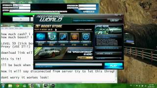 Need For Speed World hack working, tank mode and camera hack, free