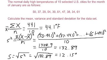 Algebra2 11.7 Standard Deviation