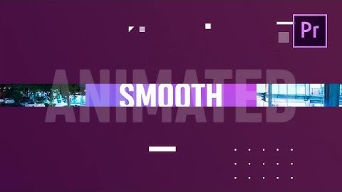 Typography Opener Premiere Pro Templates