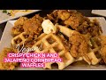 Vegan Fried Chicken  (Jackfruit) & Jalapeño Cornbread Waffles | Chef Joya | Kwanzaa Recipes