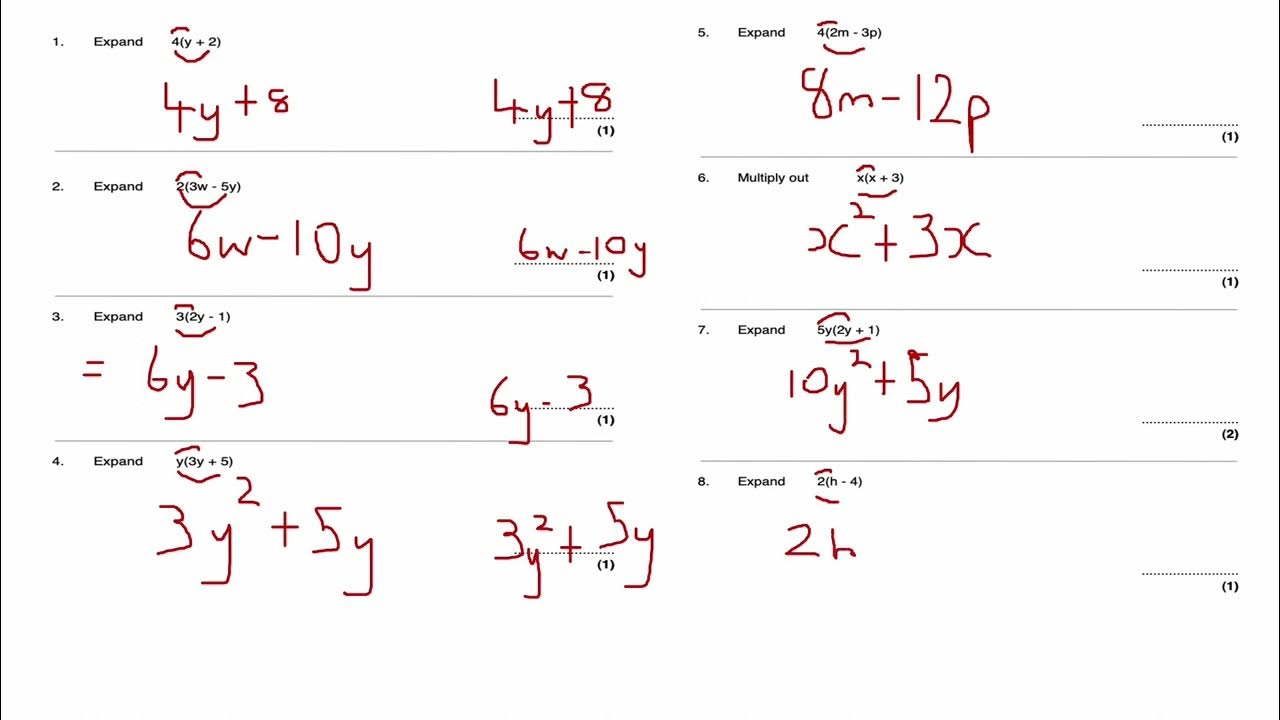 Expanding Single Brackets KS3 GCSE Maths AS Level Pure Mathematics