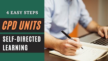 How To Apply For CPD Units Under Self-Directed Learning ｜4 Easy Steps