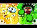 Yellow Food VS Green Food Challenge - AMONGUS ANIMATION MUKBANG