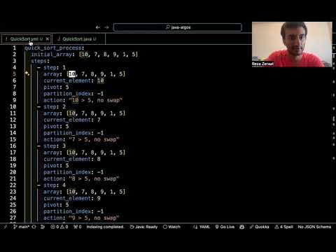 Quick Sort in java - YouTube