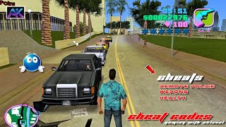 “GTA Vice City Cheat Codes 🔥 | Unlimited Health, Weapons & Remove Police 🚓💥