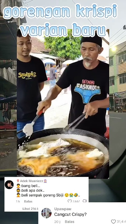 Gorengan Krispi berbentuk celana dalam #shorts #ngakak #gorengan #makanan #fyp