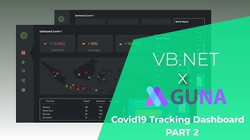 VB.NET  - How To Make Covid19 Tracking Dashboard Part 2 - Guna.UI Framework | C#, VB.NET