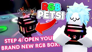 RGB PETS in ADOPT ME ✨ New RGB Box and Taskboard Rewards! (Roblox)