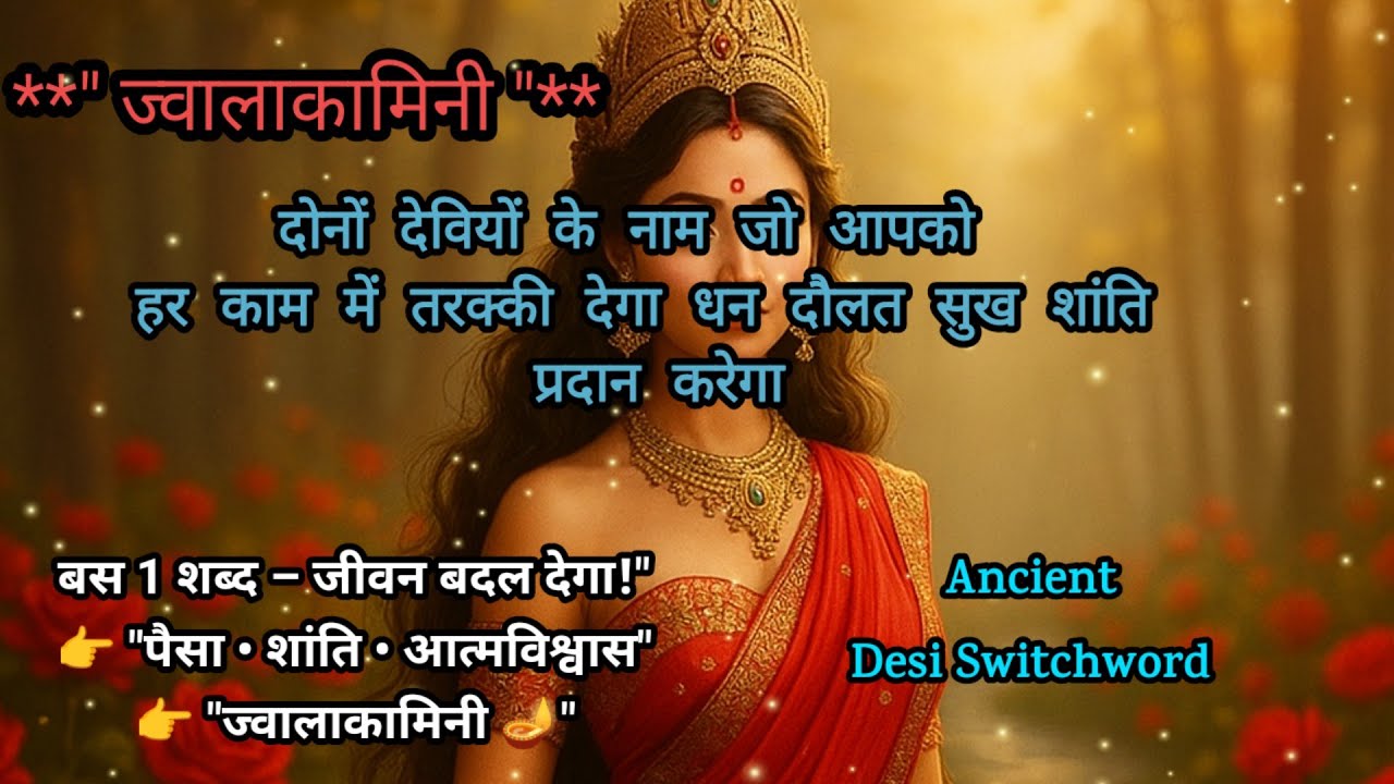 🌺ज्वालाकामिनी🪔 जिसने हजारों की किस्मत बदल दी Money Peace Confidence 📿Desi Switchword Jwaala Kaamine