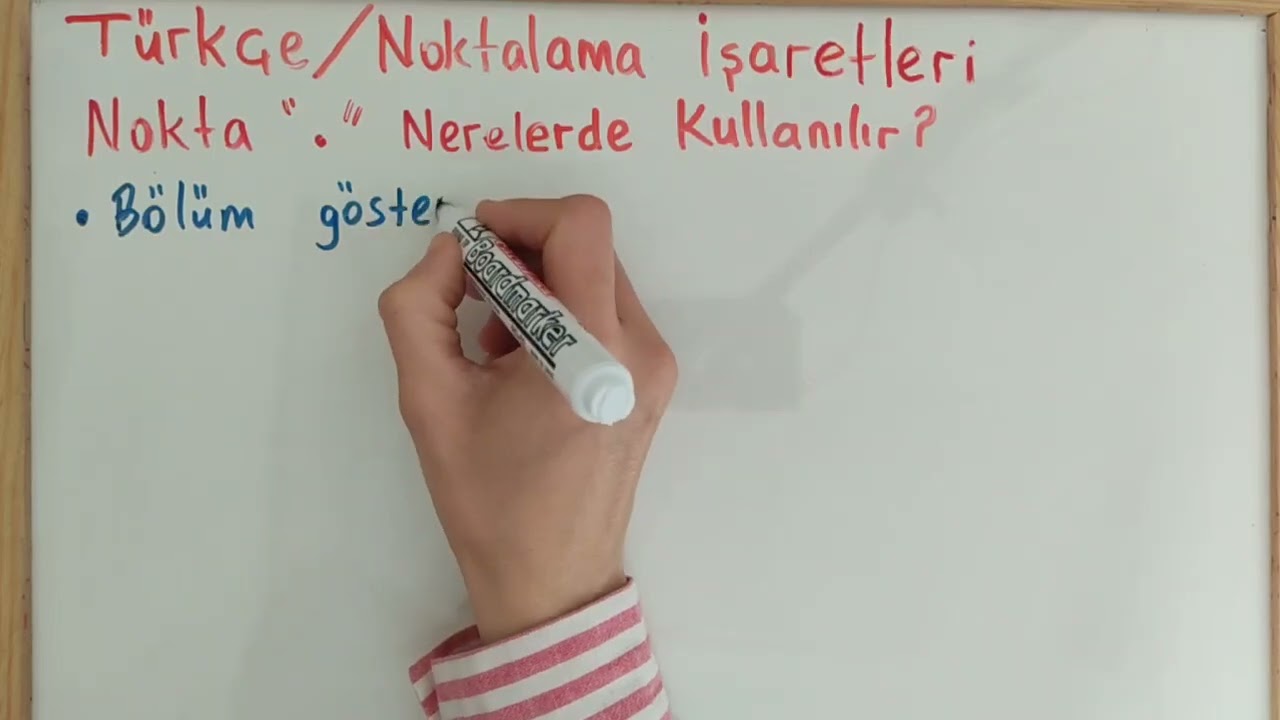Türkçe Nokta Nerelerde Kullanılır