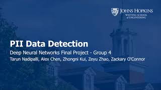 Johns Hopkins Final Project Presentation Group 4