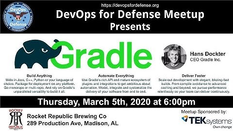 March 2020 DevOps for Defense - Developer Productivity Engineering - Hans Dockter, CEO Gradle