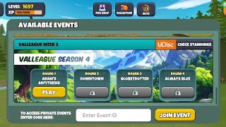 Valleague Season 4, Week 5, Round 1. Disc Golf Valley