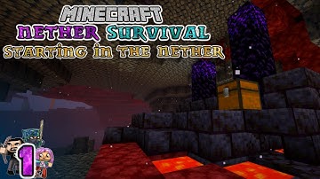 STARTING IN THE NETHER! Minecraft 1.16 Lets Play : Family Nether Survival 1
