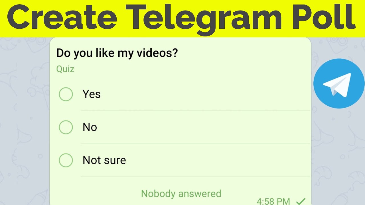 How to Create Poll in Telegram GroupMake a Poll Questions on Your Channel