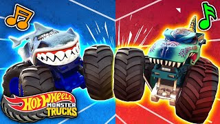 "Pode correr" | Videoclippe oficial Tubarões vs Dinos 🎵 | Hot Wheels screenshot 3