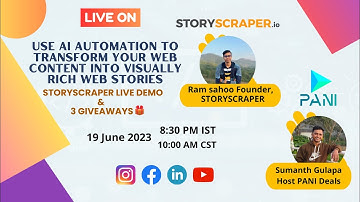 StoryScraper - AI Web Story Automation Tool LIFETIME DEAL LIVE DEMO & 3 GIVEAWAYS🎁