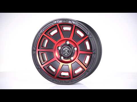 ICON Alloys | IN FOCUS | 17" Satin Black (Red Tint) VICTORY