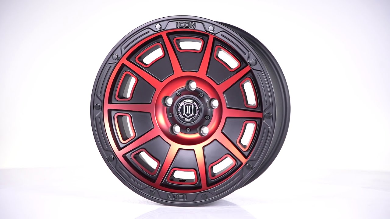 ICON Alloys | IN FOCUS | 17" Satin Black (Red Tint) VICTORY
